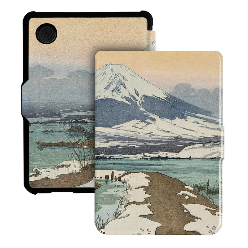 For Kobo Clara Colour BW Protective cover 6-inch Auto Sleep Wake function E-book Case with painted patterns