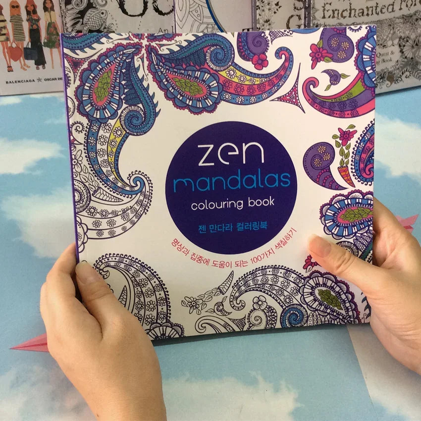 Magic Mandala Art Coloring Books secret garden style For Adults Children Relieve Stress Graffiti Painting Colouring Books