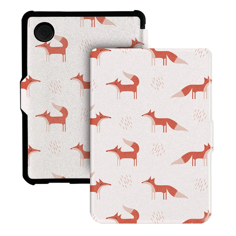 For Kobo Clara Colour BW Protective cover 6-inch Auto Sleep Wake function E-book Case with painted patterns