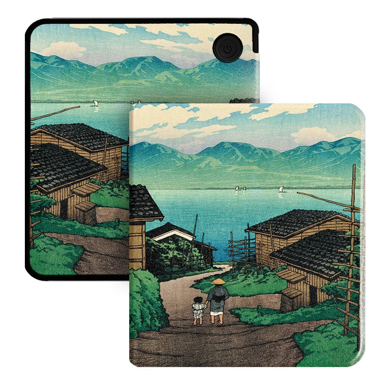 for Kobo Libra Colour and Kobo Libra2 Protective cover 7-inch Auto Sleep Wake function E-book Case with patterns