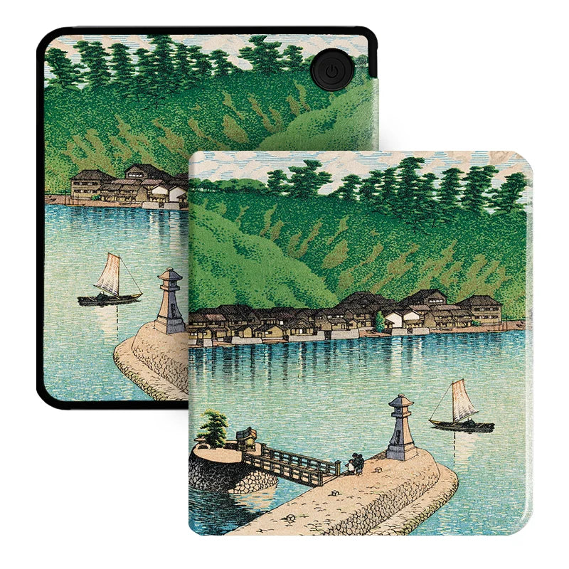 for Kobo Libra Colour and Kobo Libra2 Protective cover 7-inch Auto Sleep Wake function E-book Case with patterns