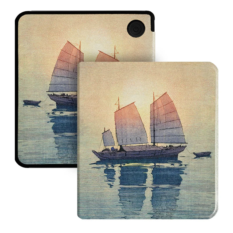 for Kobo Libra Colour and Kobo Libra2 Protective cover 7-inch Auto Sleep Wake function E-book Case with patterns